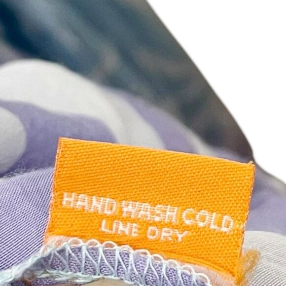 Oliphant Zebra Print Ruffle Maxi Dress Women’s Size Small Blue Ombré Tiered - Picture 10 of 12